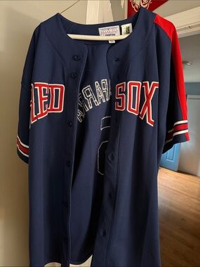 Boston Red Sox Navy & Red Nomar Jersey